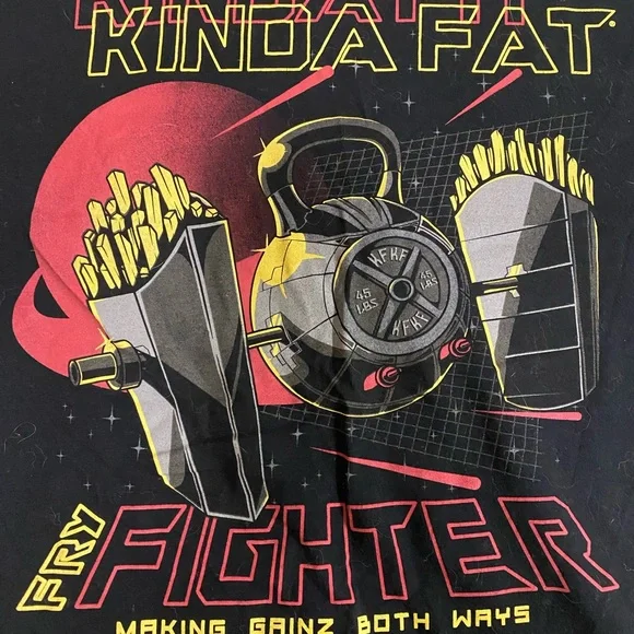 Kinda fit kinda fat fighter tee Star Wars - Picture 2 of 4